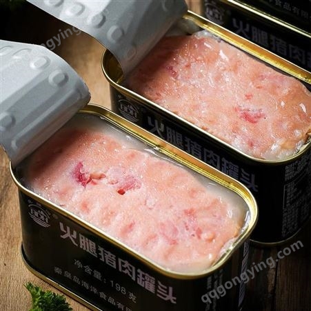 北戴河牌 火腿猪肉罐头198g*1罐 肉罐头户外即食速食