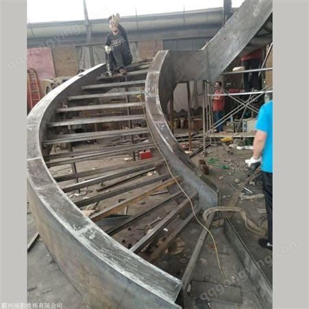 钢木楼梯北京别墅用楼梯 钢木楼梯设计安装