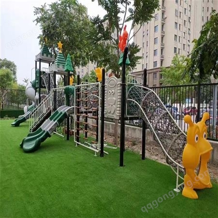 儿童娱乐  幼儿园塑料不锈钢滑梯组合  户外游乐设备