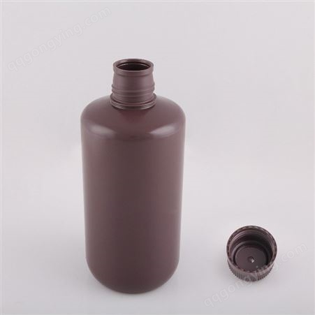 2002-0032 棕色1L 窄口瓶 HDPE PP材质 无菌 无酶 无热源 净化车间生产 