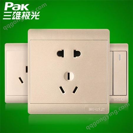 家用插座 五孔插座USB插座面板 墙壁五孔插座 三雄极光品质保障