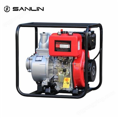 4寸柴油动力排水泵 柴油机自吸泵 水泵4寸消防排水泵 HS40DPE柴油机自吸泵