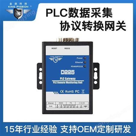 金鸽科技D225 机械制造 电力 化工 PLC协议转换网关价格实惠