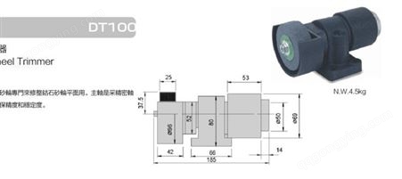 批发中国台湾精展GIN钻石砂轮修整器电动钻石砂轮修整器精密磨床配件DT100 DTM100