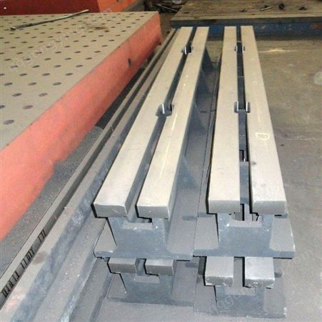 铸铁地轨平台 厂家批发 测量工作平板 机床地轨 装配实验焊接用铸铁地轨平台 铸梁地槽铁