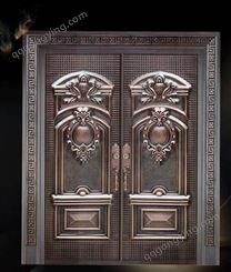 铜门南通 纯铜材质如皋铜门 雕花工艺上海铜门 上门测量提供设计方案
