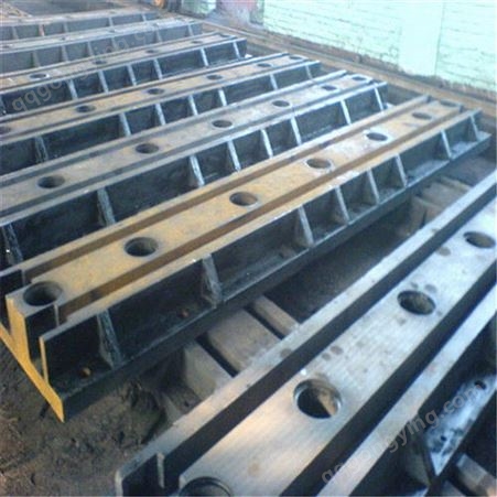 铸铁地轨平台 厂家批发 测量工作平板 机床地轨 装配实验焊接用铸铁地轨平台 铸梁地槽铁