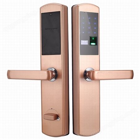 通用型指纹密码锁家用防盗大门室内刷卡锁智能锁自动电子门锁