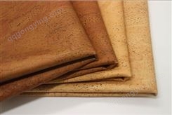 天然软木皮革 软木PU革 各种箱包工艺软木布PU革厂家