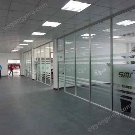 西安办公室玻璃隔断10年行业经验 售后无忧 铝合金框玻璃隔断