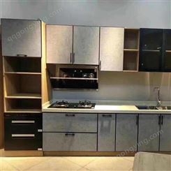 铝唯全铝厨房橱柜 无甲醛无油漆铝合金整体厨房橱柜定制