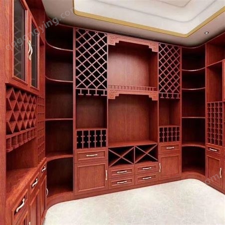 全铝酒柜 铝唯家用餐边柜 铝合金红酒展示柜 极简厨房客厅靠墙酒橱