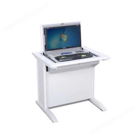单人位电脑桌 多媒体室多用桌  显示器翻转桌  教室培训电脑桌