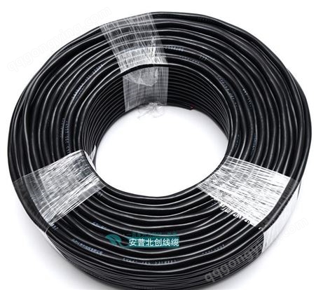 江海洋电线电缆4平方3芯铜芯铜芯软护套线 100米/卷 RVV3*4 