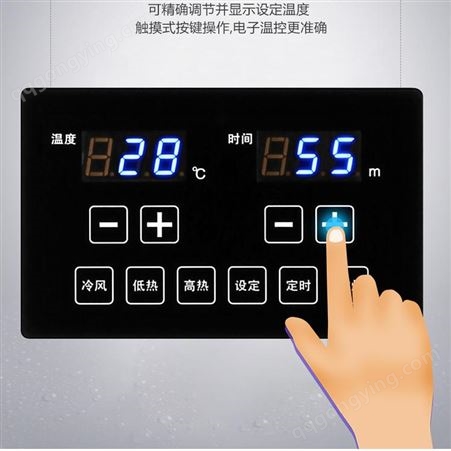 宝工取暖器家用暖风机立式浴室热风烤火炉电暖器小型省速热器