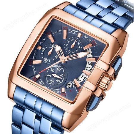 稳达时-2018一件代发爆款钢带男士手表运动户外男表方形手表