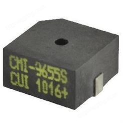 CUI  CMI-9655S-SMT-TR 压电蜂鸣器和音频指示器 Buzzer 9.6mm sq 2.7kHz 5V SMT