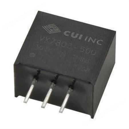 CUI  VX7805-500 非隔离式DC/DC转换器 6.5-36Vin 5Vout 0.5A 2.5W SIP non-Iso