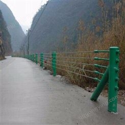 景区山路绳索桥梁护栏生产 新款钢丝绳护栏 创辉 价格