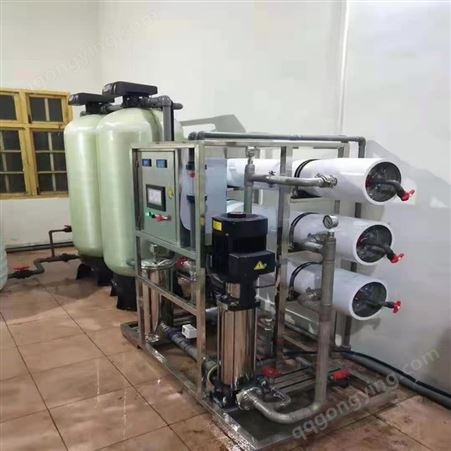 口服液保健品生产用的纯水设备峻峰解决膜过滤系统2T双级自动运行