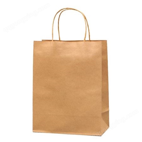牛皮纸袋手提袋定制奶茶外卖打包袋定做礼品服装袋包装袋印刷logo