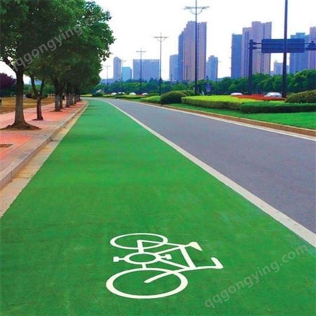 新老旧小区沥青路面改色涂料园区市政道路喷涂着色材料