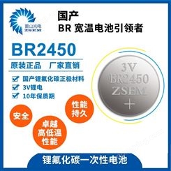重山光电BR2450A工业主板后备电源 宽温大容量3V锂电池