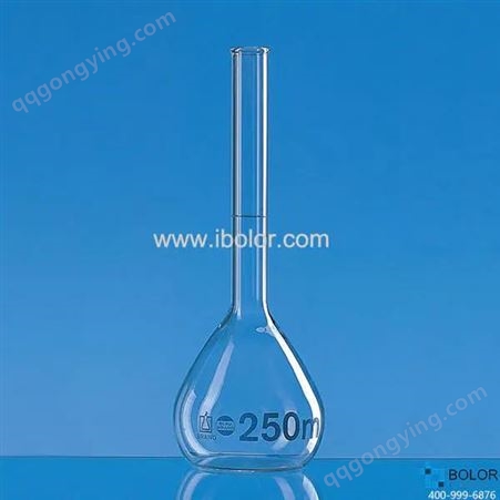 容量瓶，BLAUBRAND®, ，1000 ml，Boro 3.3, 凸缘瓶口 37053