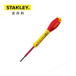 史丹利/STANLEY 一字绝缘螺丝批 双色柄电工起子 工业螺丝刀 2.5x50mm 量大可定制 65-410-14