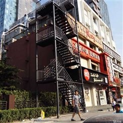 北京钢架楼梯制作厂家 钢制爬梯 外跨折叠楼梯
