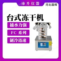 国辉冻干机冷冻干燥机实验室小型FC-10/12/18/27型虫草水果