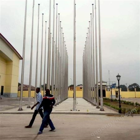 不锈钢旗杆12米 锥形一体户外学校幼儿园电动手动升降旗