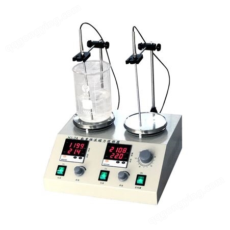 欧莱博 HJ-2A 数显恒温磁力搅拌器 双点位磁力搅拌器