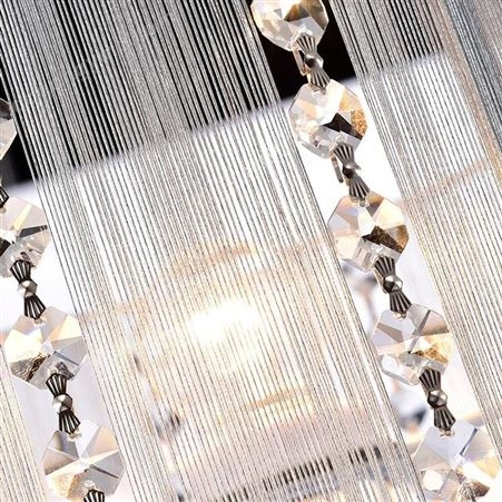溢美现代拉丝银色圆形灯罩水晶台灯高品质室内装饰台灯