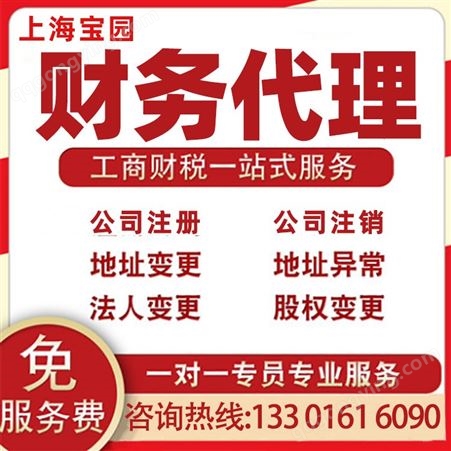 上海代理记账公司 企业记账报税 公司-上海宝园