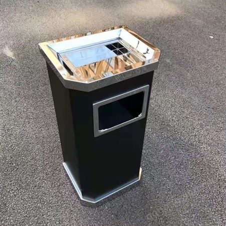 云南室内不锈钢垃圾桶 圆形公共垃圾箱 不锈钢灭烟桷