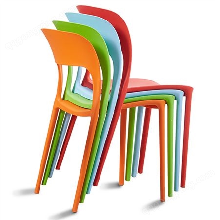 北欧新款餐椅成人塑料靠背椅现代简约洽谈椅户外休闲椅餐厅等位椅