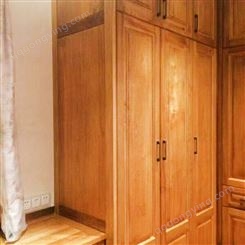 中式实木衣柜卧室家具对开门三四五六门 森雕经济大衣橱原木厂家批发