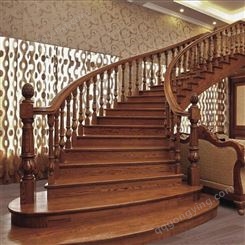 广东供应实木 室内旋转楼梯 森雕木业可定制 整木家装