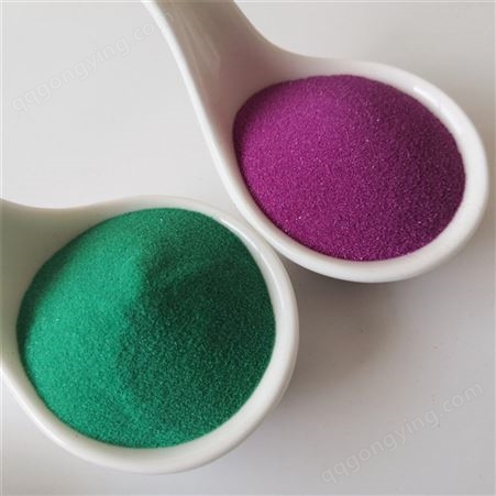 各种颜色 染色彩砂 80-120目 沙画彩砂 瓶装观赏彩色砂