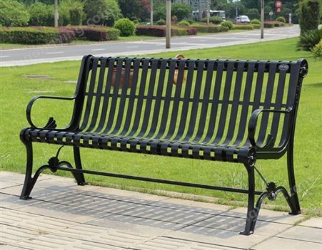 铸铝长凳子;户外公园椅;庭院铸铝长凳美式公园座椅