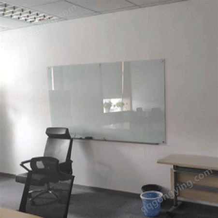 钢化磁性玻璃白板工厂 定做烤漆玻璃白板 带磁性玻璃白板-优雅乐
