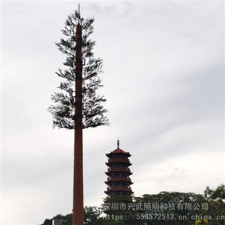 仿生树假树铁树高杆灯铁塔通信杆电力杆钢结构免费设计，可包安装。