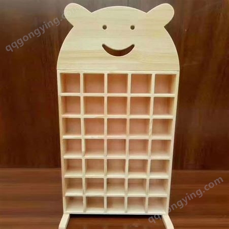 儿童实木家具 幼儿园实木水杯架 现货直销幼儿园柜教具柜