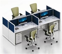 办公室职员办公桌 简约现代屏风隔断卡位 武汉办公家具厂家