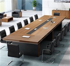 办公家具会议桌长桌简约现代长方形大型洽谈桌椅组合工作台培训桌JY-HJ-033