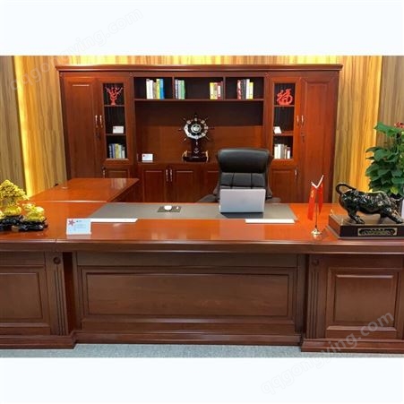 上海办公家具 大班台 老板桌 实木大班台 油漆桌JY-LT-001