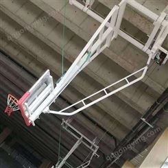 电动遥控折叠升降吊挂式篮球架 户外锻炼篮球架 鸿福 升降折叠型悬顶式篮球架 质量放心