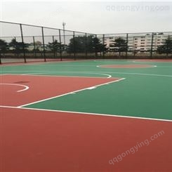 球场施工 室外篮球场地面材料 永兴 球场地面材料 厂家供应